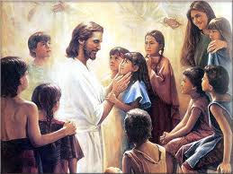 Jesus loving the children